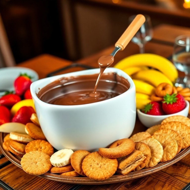 Warm Milk Chocolate Fondue