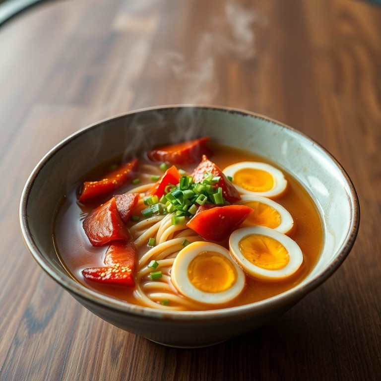 Ramen de Chorizo y Pimientos