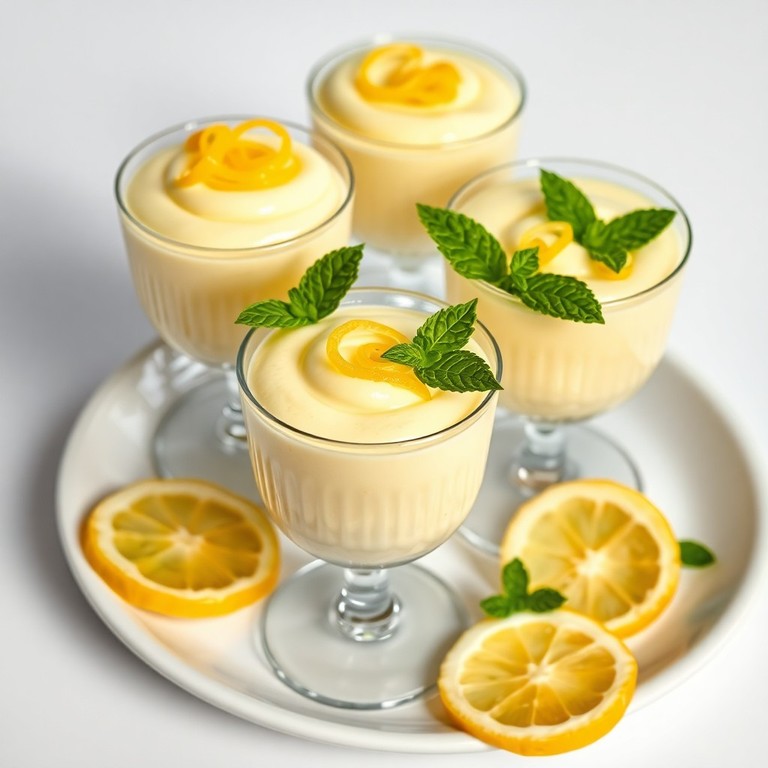 Mousse de Leite em Pó com Raspas de Limão