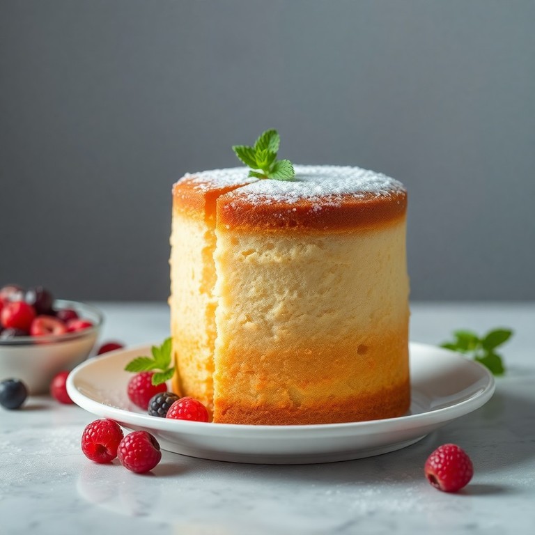 Veganer Wolken-Fluff Biskuitkuchen