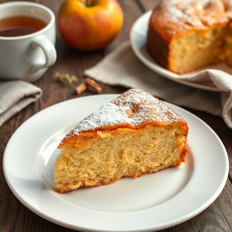 Gâteau fondant à la compote de pommes