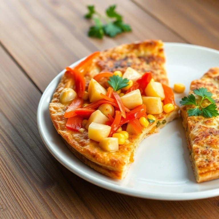 Tortilla Española con Verduras y Choclo