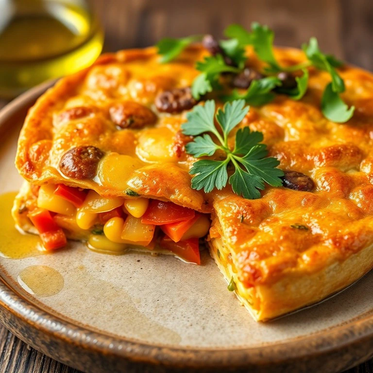Tortilla Española con Verduras y Choclo