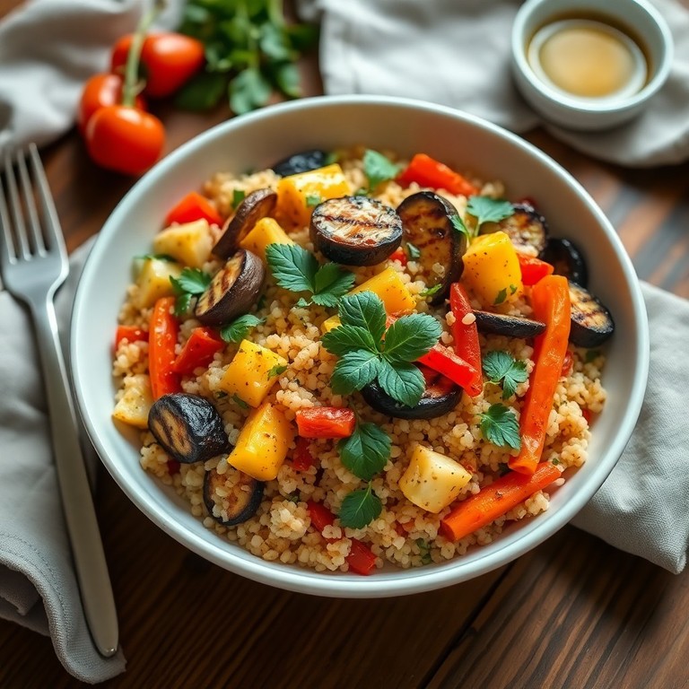 Salada de Quinoa com Legumes Grelhados