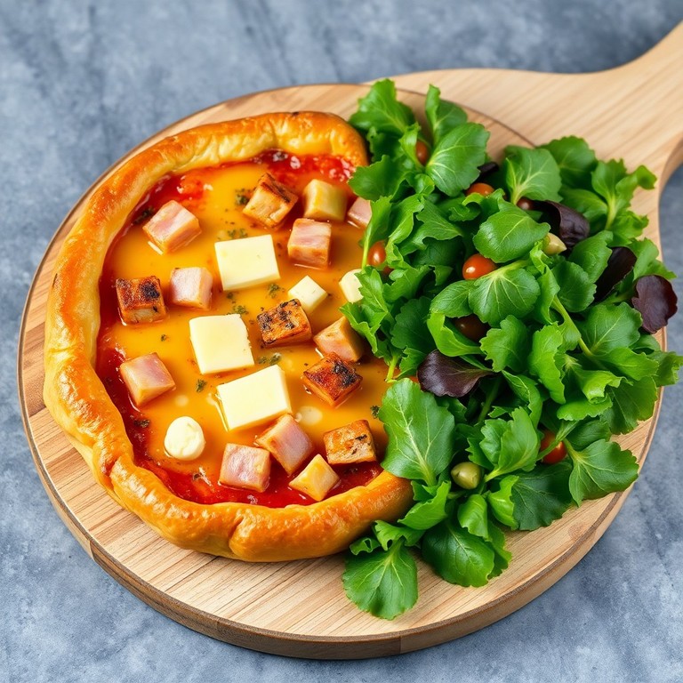 Tarte ensoleillée au jambon et fromage de chèvre