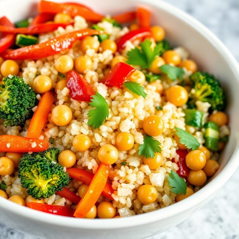 Salteado de Verduras y Quinoa con Garbanzos
