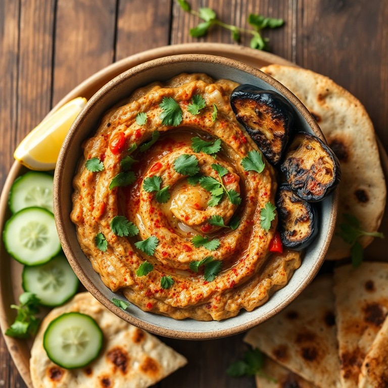 Keto Roasted Eggplant Mash with Spices