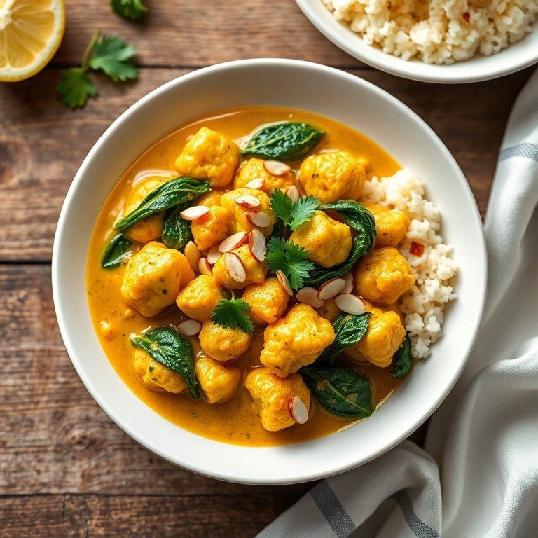 Creamy Cauliflower & Spinach Keto Korma