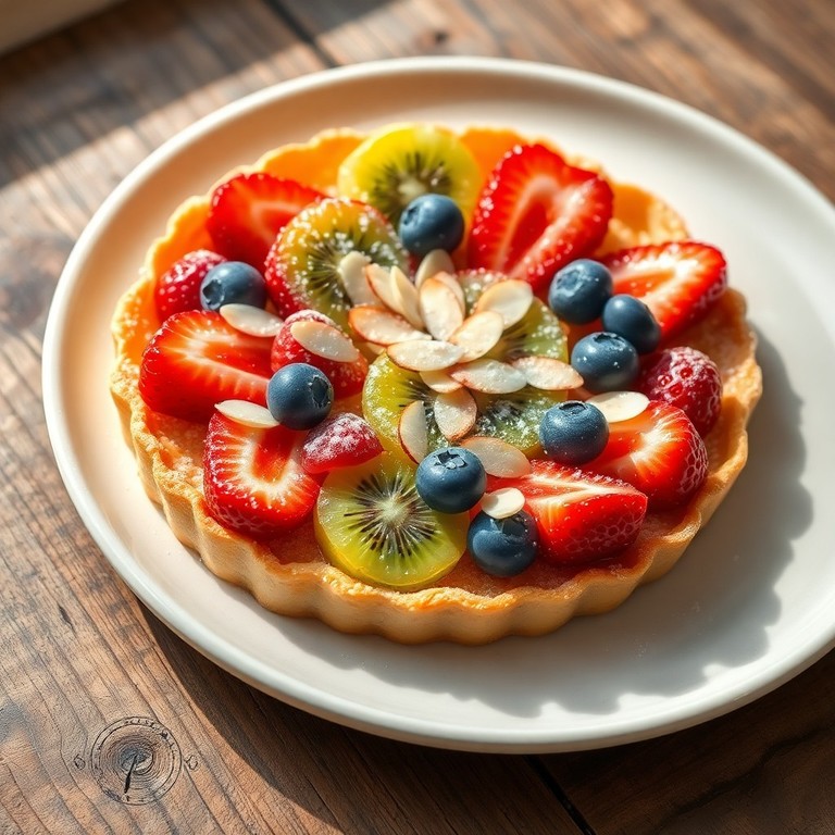 Tarta Sablée sin Gluten de Frutas y Almendras