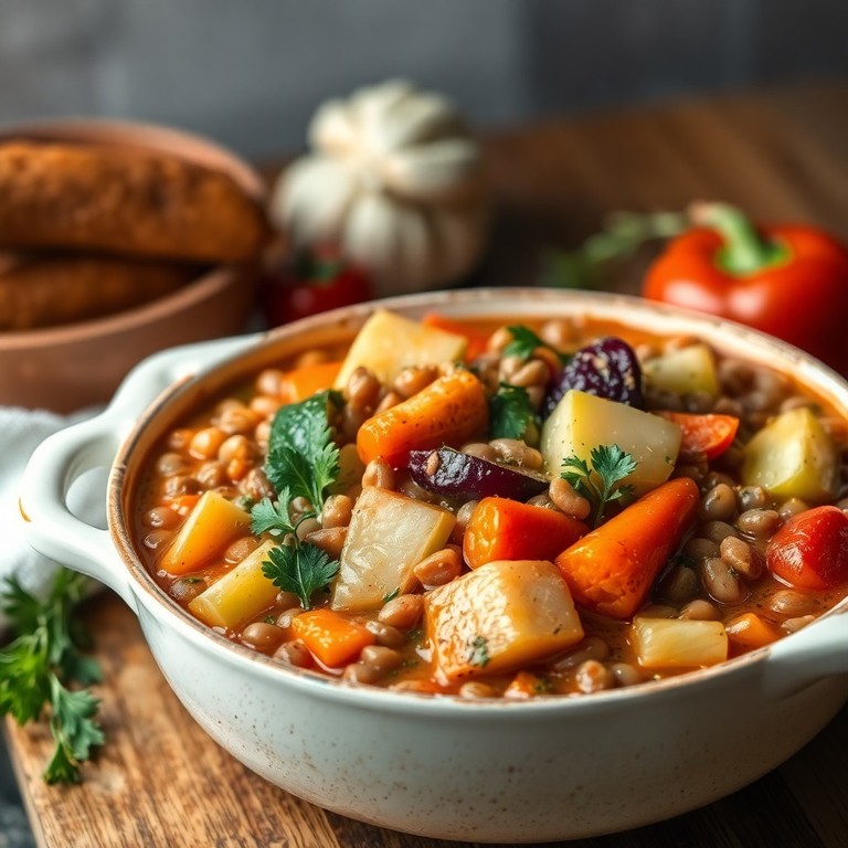 Gemüseeintopf mit Dosenlinsen und frischen Kräutern - Mr. Cook