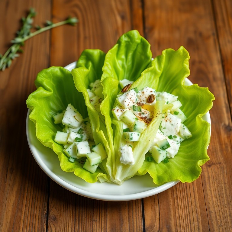 Griekse IJsbergsla Wraps met Komkommer en Lente-ui