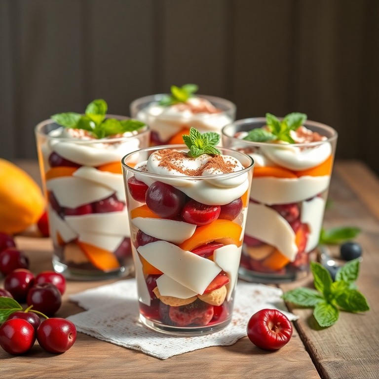 Fruit-Infused Moldovan Tiramisu Parfaits