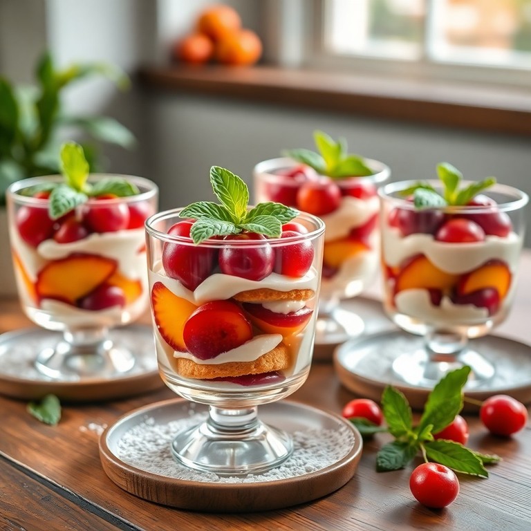 Fruit-Infused Moldovan Tiramisu Parfaits