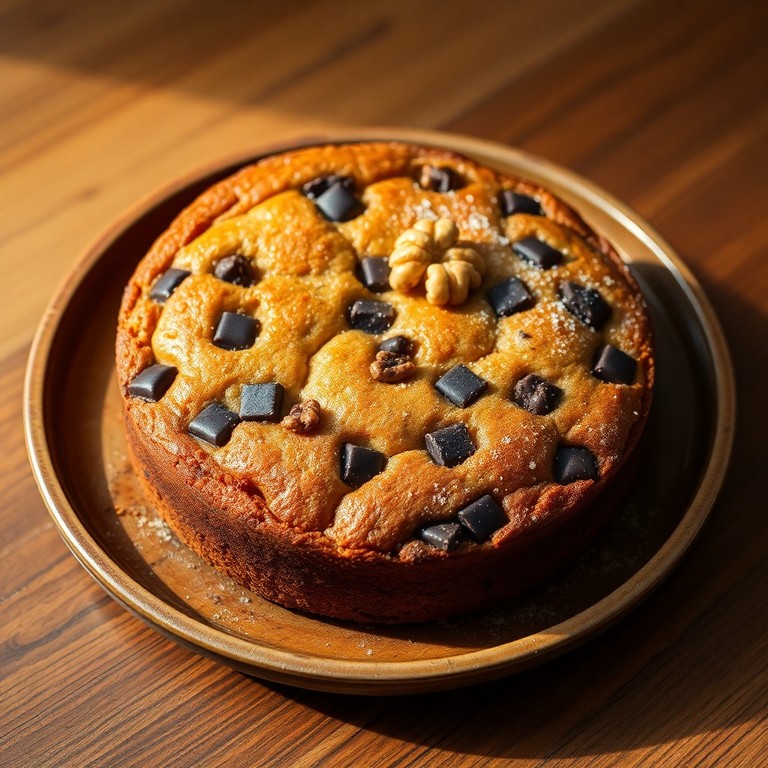 Torta di Banane e Noci con Cioccolato Fondente