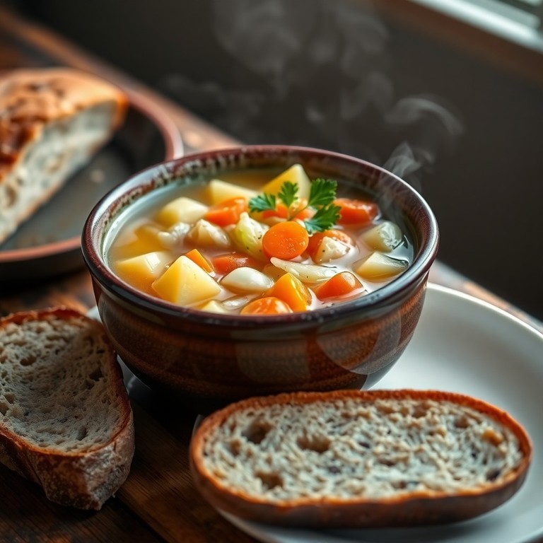 Deutsche Kohlkartoffel-Suppe ohne Lauch