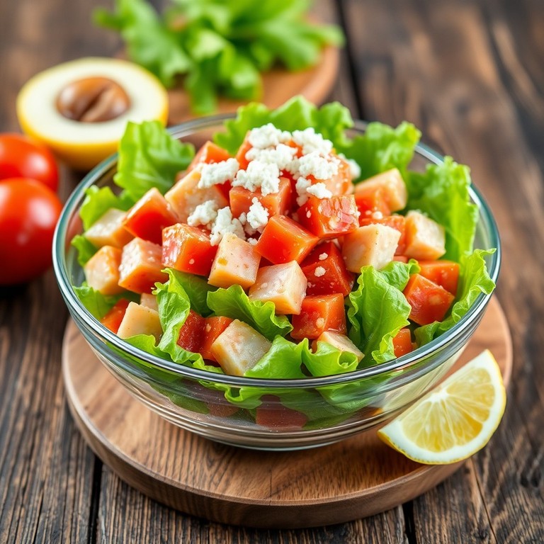 Ensalada de Atún y Aguacate con Tomates