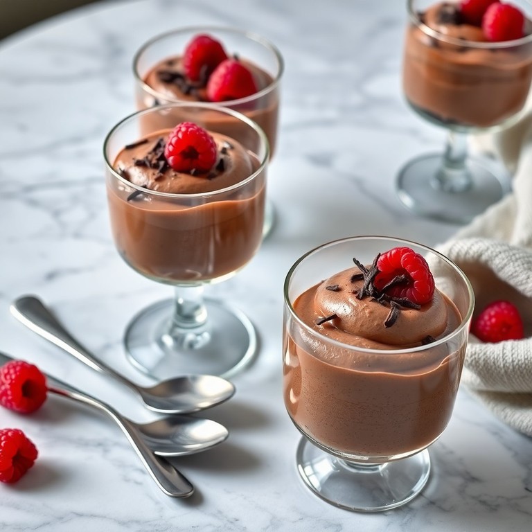 Mousse de chocolate clásico con claras montadas