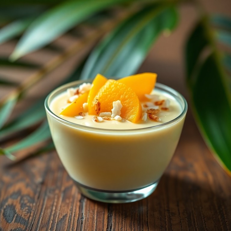 Crème Pâtissière version exotique à la Mangue et Coco