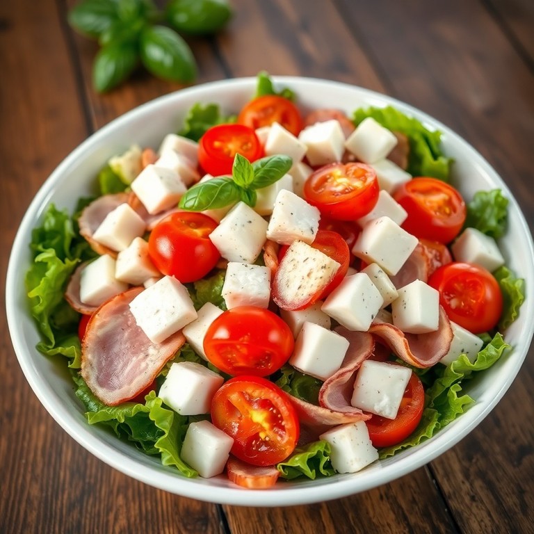 Salade Méditerranéenne aux Jambon et Fromages