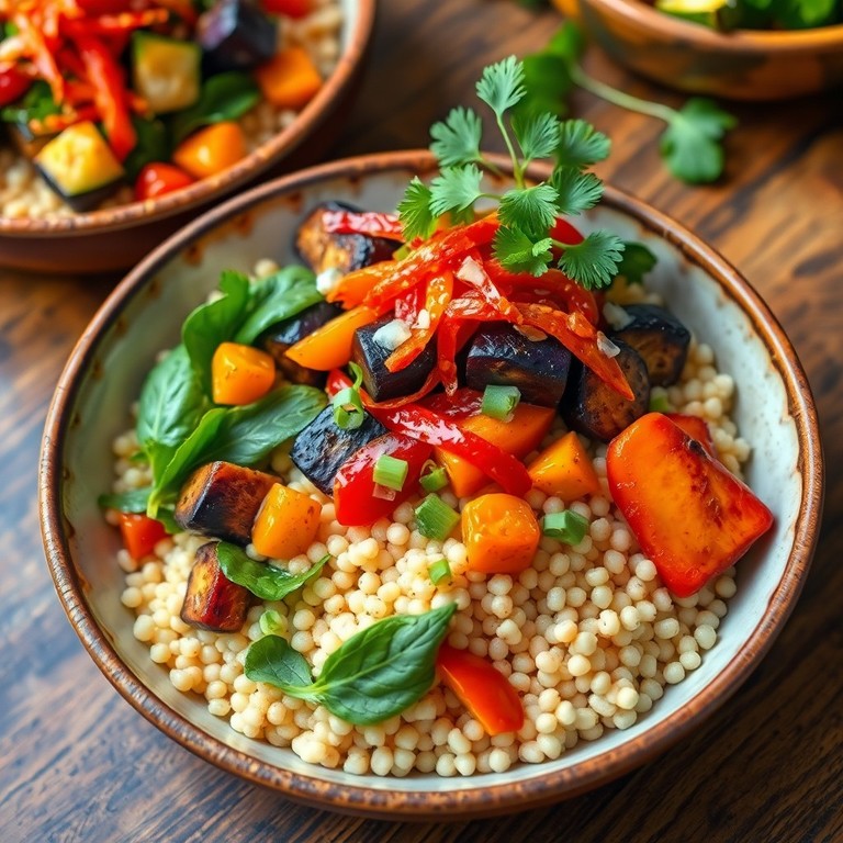 Couscous Perlé aux Légumes Rôtis et Kimchi