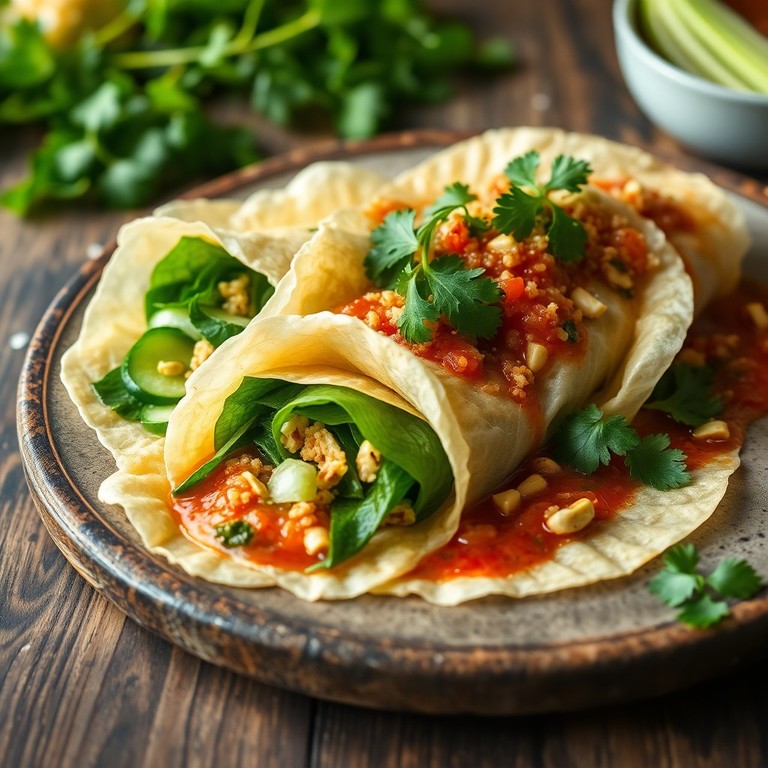 Galettes de Riz aux Légumes, Fromage Cottage et Quinoa, Sauce Tomate aux Pistaches – Repas Complet
