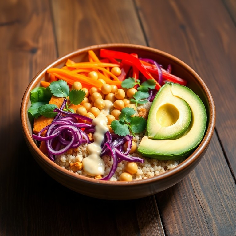 Kreative Vegetarische Buddha Bowl