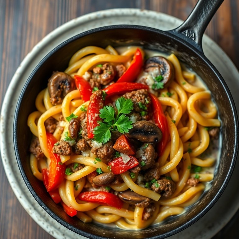 Vegetarische Soja-Hörnli-Pfanne