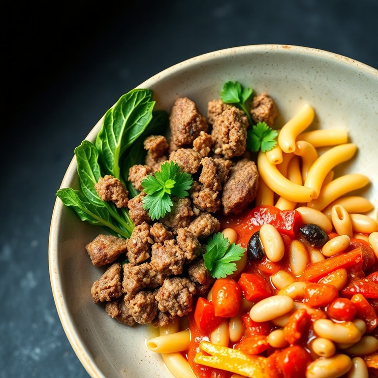 Bol Énergétique de Viande et Légumes Verts Vapeur