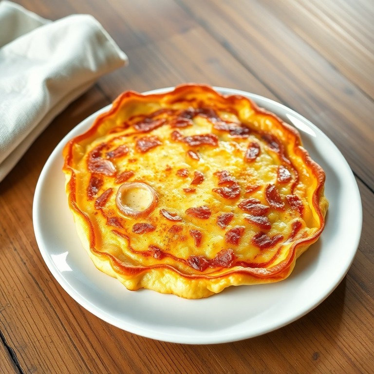 Savory Egg Pancakes with Onion and Garlic
