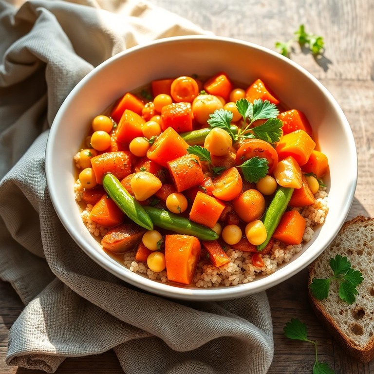 Ragoût Provençal aux Pois Chiches et Légumes de Saison