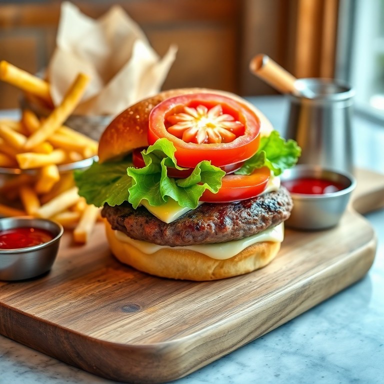 Classic Lettuce & Tomato Burger