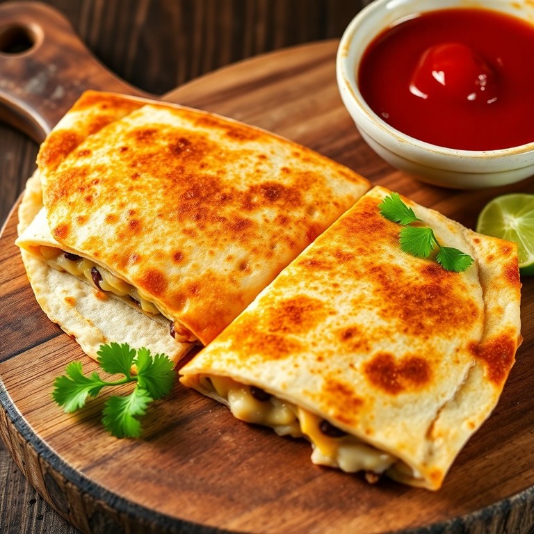 Hearty Bean and Cheese Quesadillas