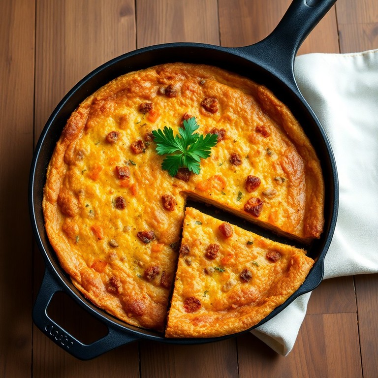 Savory Carrot and Meat Frittata