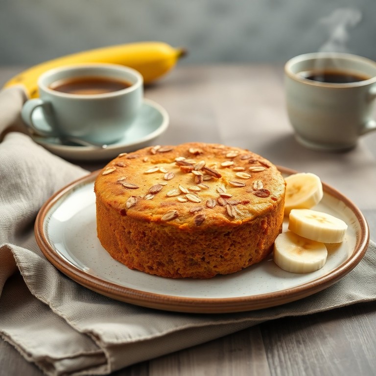 Bolo de Banana e Aveia Sem Ovo e Leite