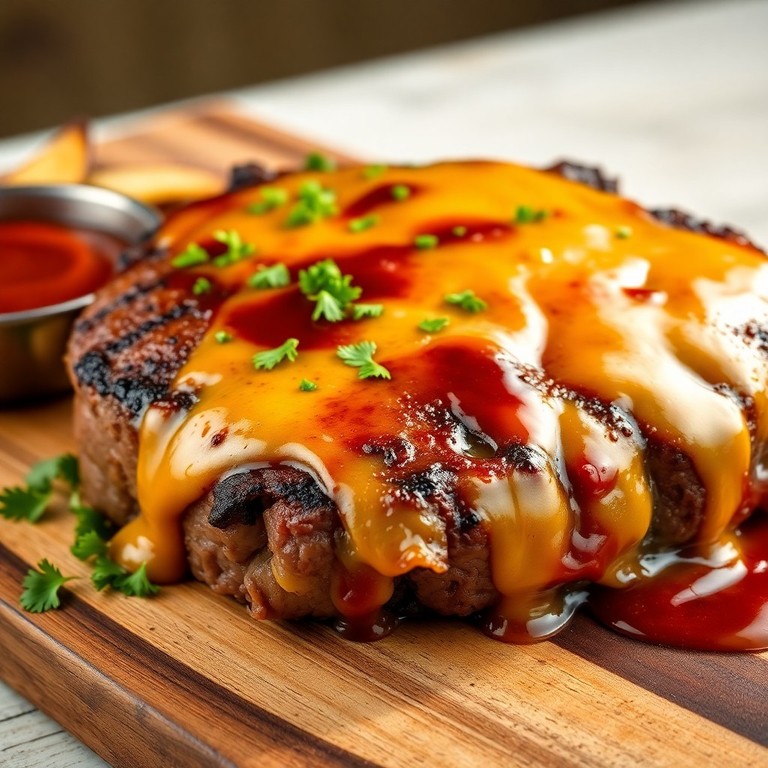 BBQ-Käsefleisch vom Grill