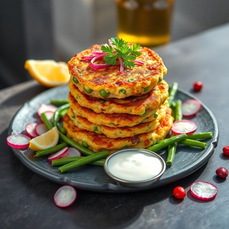 Galettes Végétales aux Haricots Rouges et Petits Pois