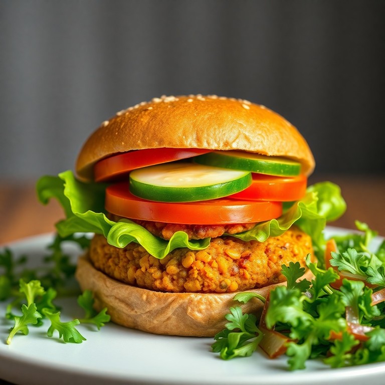 Hamburguesa Vegana de Lentejas Enlatadas