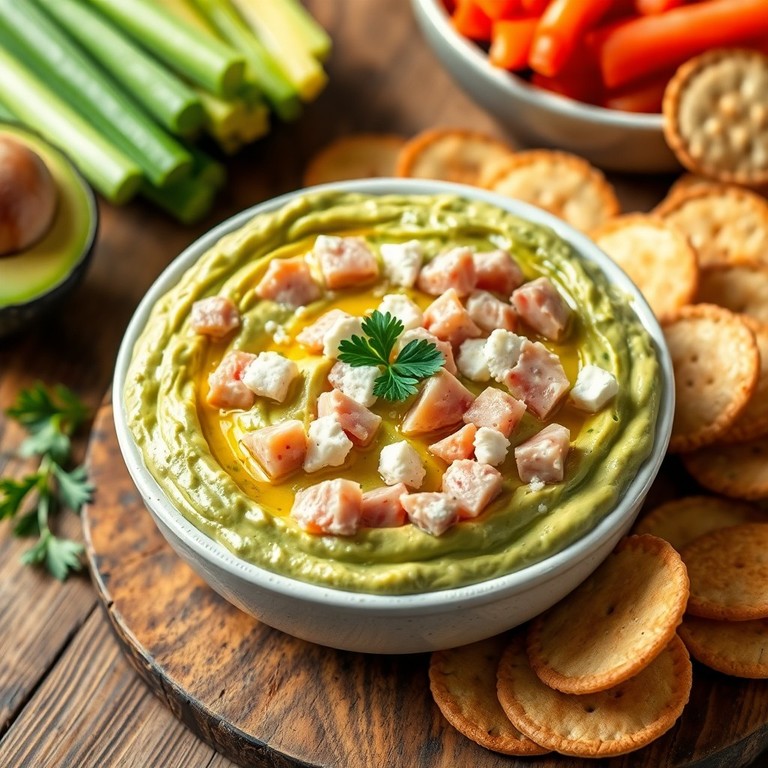 Gesunder Joghurt-Avocado-Dip mit Thunfisch