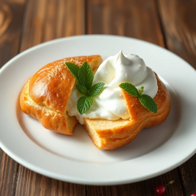 Бриошь с ванильным белковым кремом