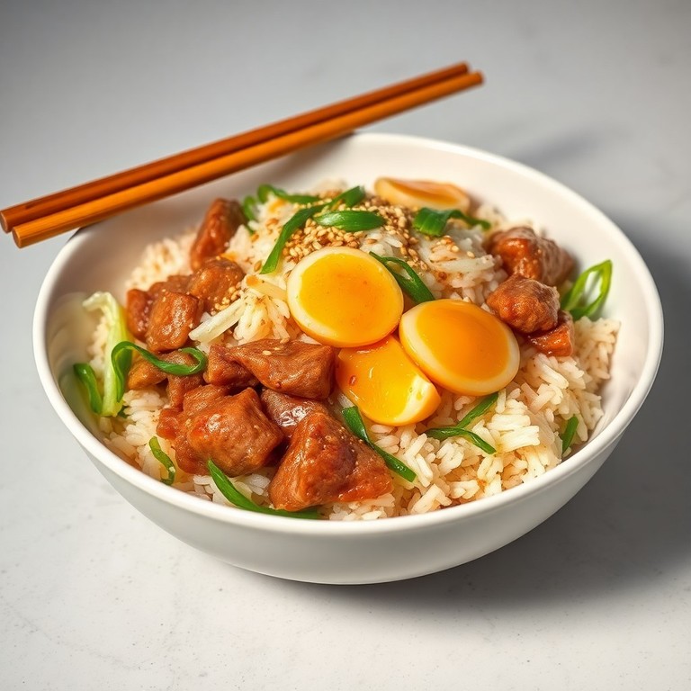 Asian Pork and Egg Fried Rice