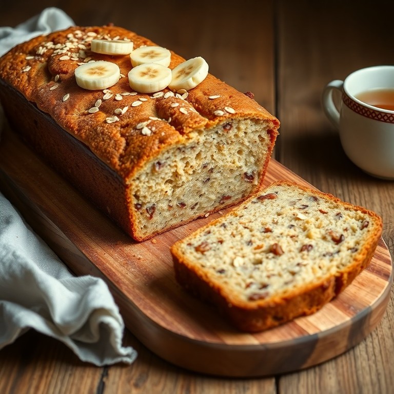 Budín de Banana y Avena Sin Leche