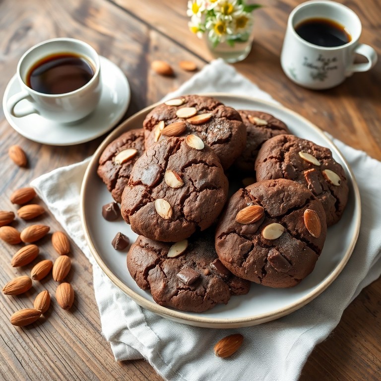 Biscotti al Cioccolato e Farina di Mandorle Croccanti