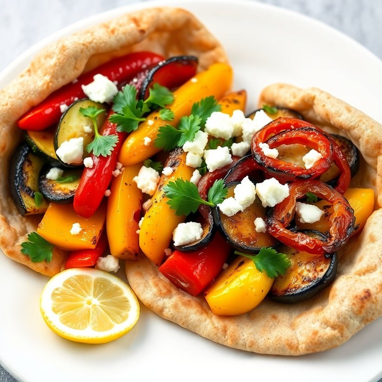 Mediterrane Pita mit gegrilltem Gemüse - Mr. Cook