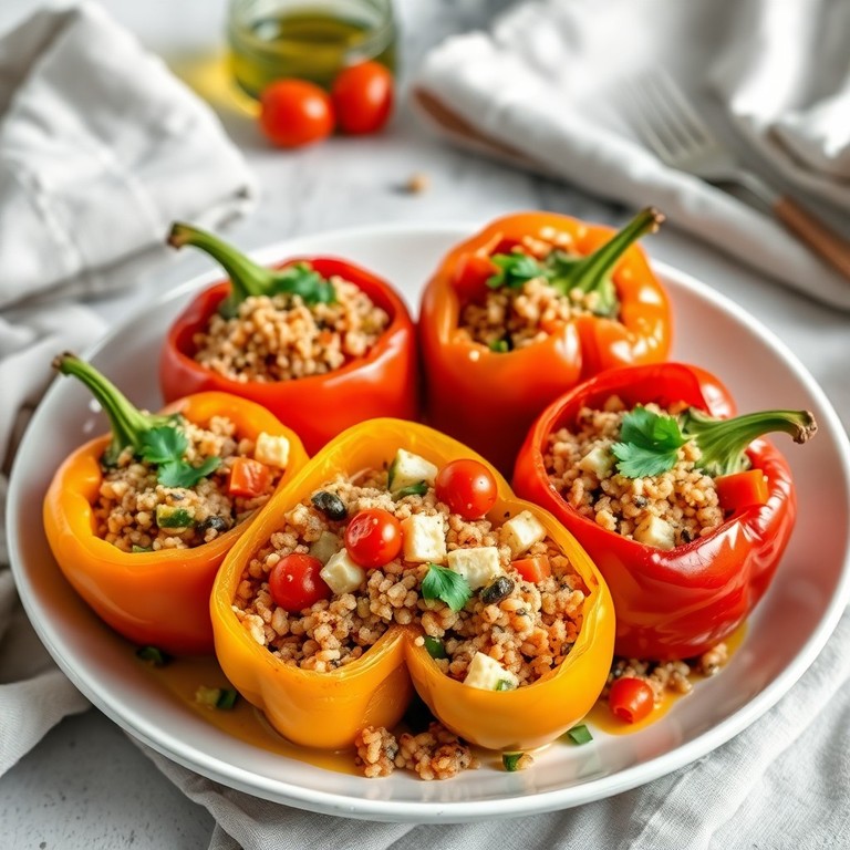 Gefüllte Paprika mit Quinoa und Gemüse - Mr. Cook