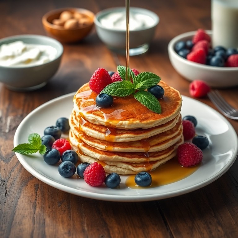 Almond Flour Protein Pancakes