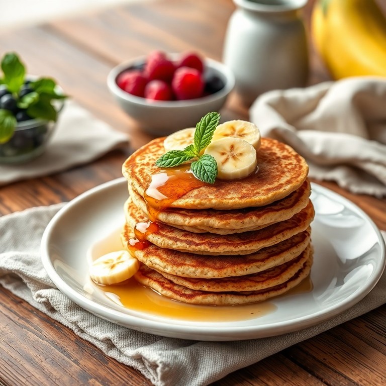 Oatmeal Banana Pancakes