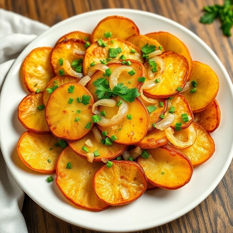 Klassische Bratkartoffeln aus Deutschland