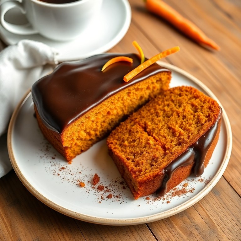 Bolo de Cenoura Com Cobertura de Chocolate (Sem Ovo)