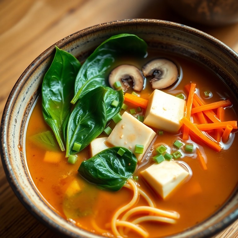 Ramen de Miso con Tofu y Vegetales