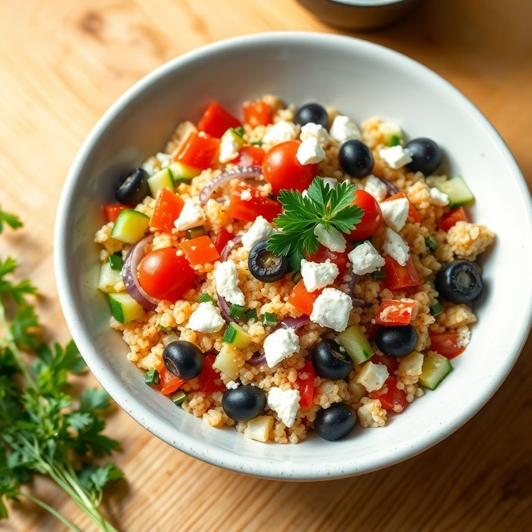 Ensalada Mediterránea de Quinoa y Verduras